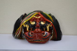 獅子頭 本物 修理有り 獅子頭の部分修理（雄1頭、雌1頭） - 染元池戸工房